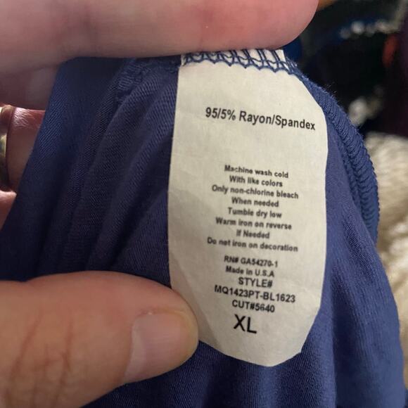 Zip Code Womens‎ Top Size PXL Blue Tunic Mom Life is the Best Life Petite XL NEW - Picture 4 of 5